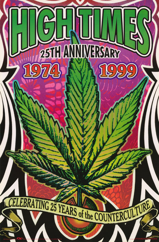 HIGH TIMES 25th ANIV. of COUNTERCULTURE POSTER