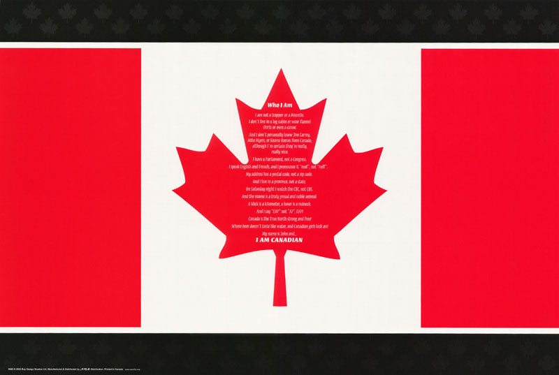 I AM A CANADIAN -POSTER RC8G