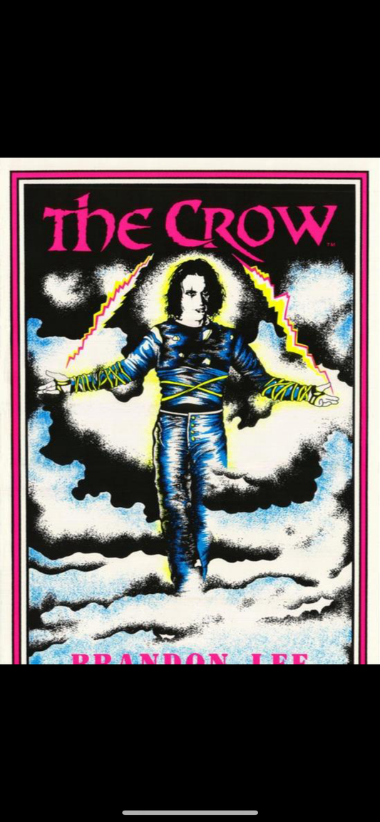 The CROW-BRANDON LEE-WALKING in HEAVEN (flocked)  - POSTER LW16F