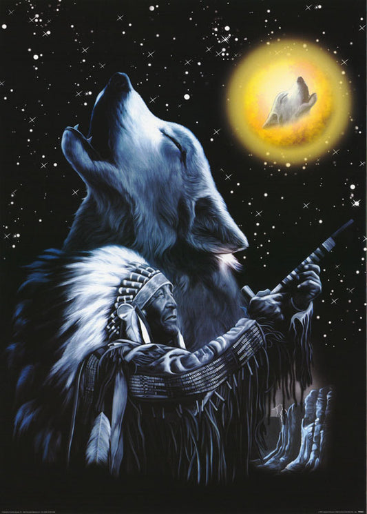 INDIAN & WOLF - POSTER RW17M