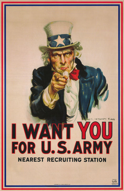 I WANT YOU-UNCLE SAM - POSTER RW1J
