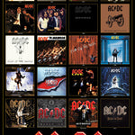 AC/DC DISCOGRAPHY POSTER