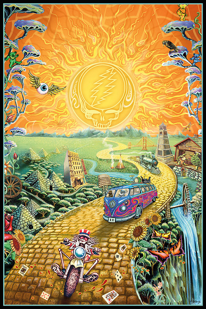 MUSIC: GRATEFUL DEAD- GOLDEN ROAD POSTER NEW