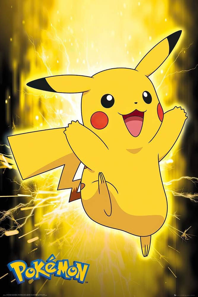 POKEMON- PIKACHU NEON POSTER NEW