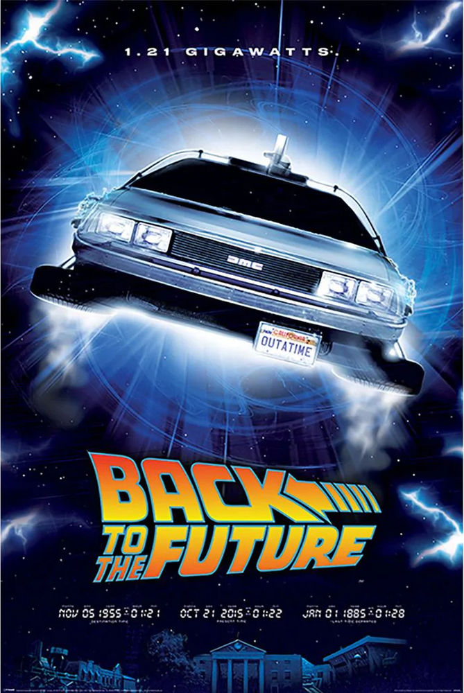 BACK TO THE FUTURE 1.21 GIGAWATTS POSTER