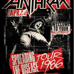 MUSIC: ANTHRAX SPREADING THE DISEASE POSTER NEW