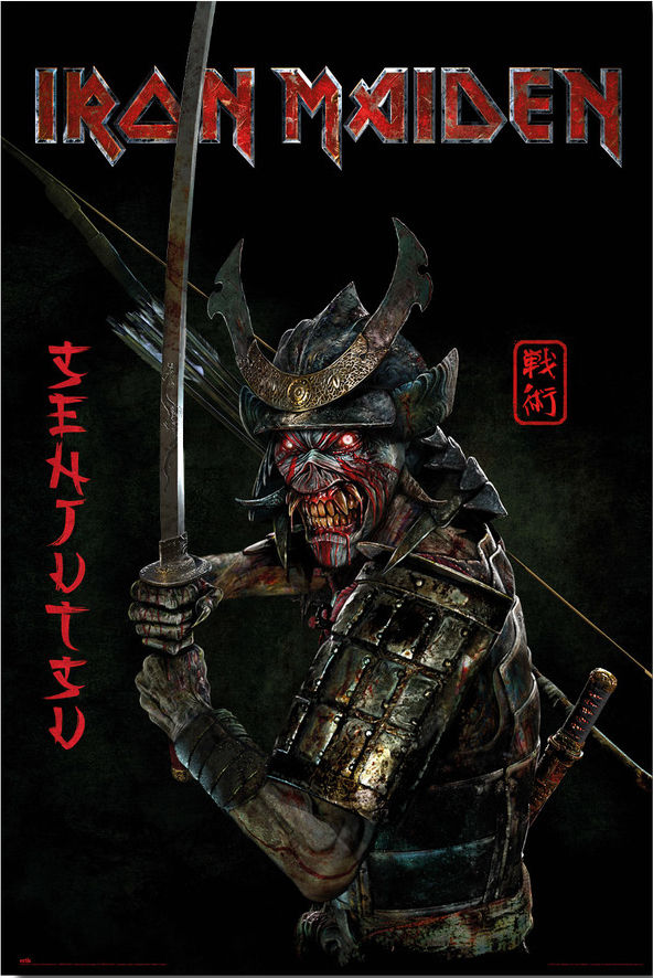 IRON MAIDEN - SENJUTSU POSTER