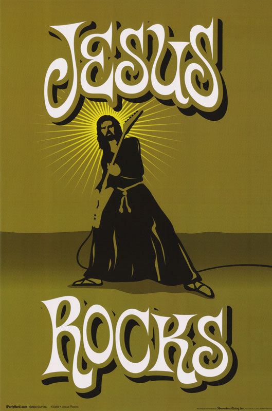 Jesus Rocker Icono JESUS ROCKS - POSTER RC7M – Midwest Posters