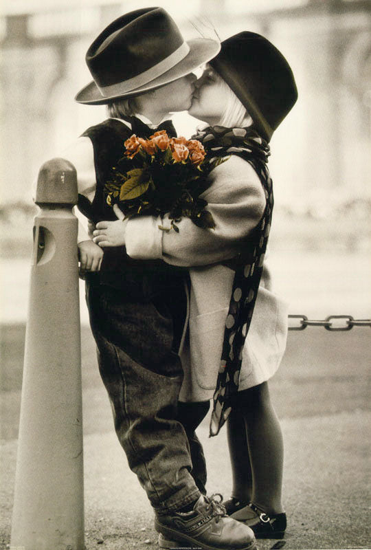 JUST A HEARTBEAT AWAY (boy & girl kissing) - POSTER RW10J