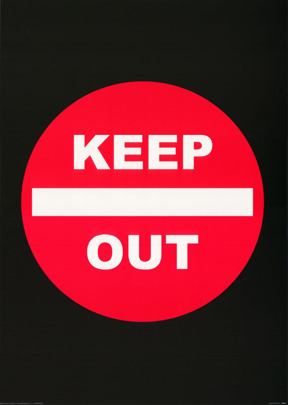 KEEP OUT - POSTER RW7C