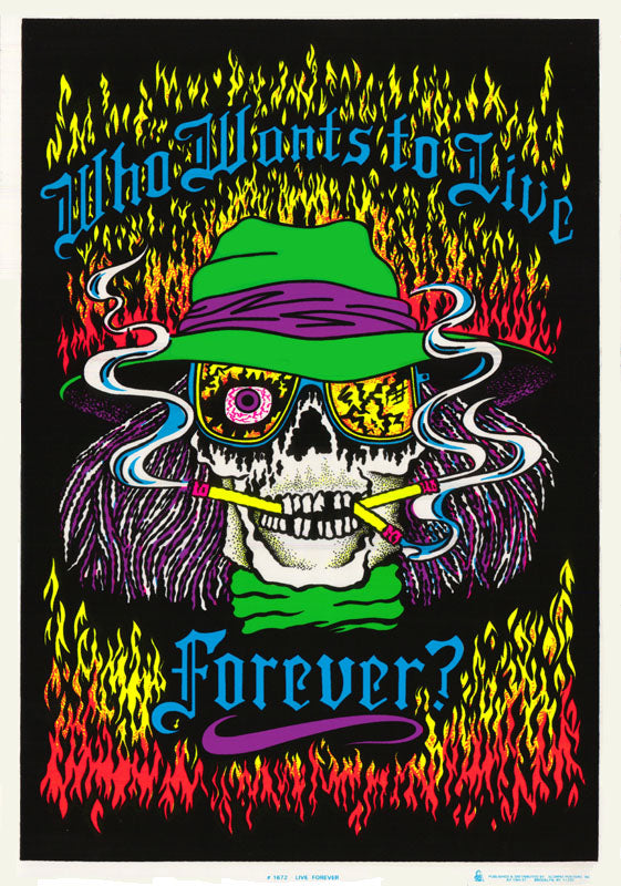 LIVE FOREVER-flocked POSTER
