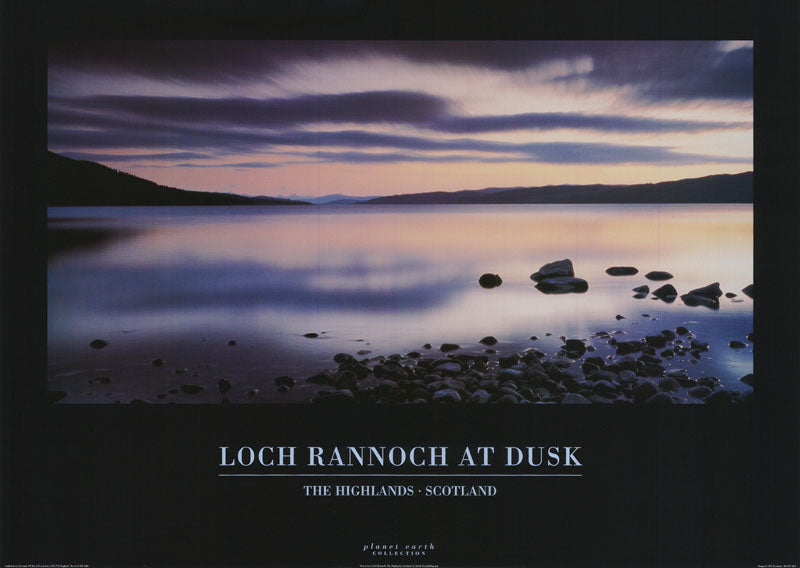 LOCH RANNOCH at DUSK - POSTER LW17A