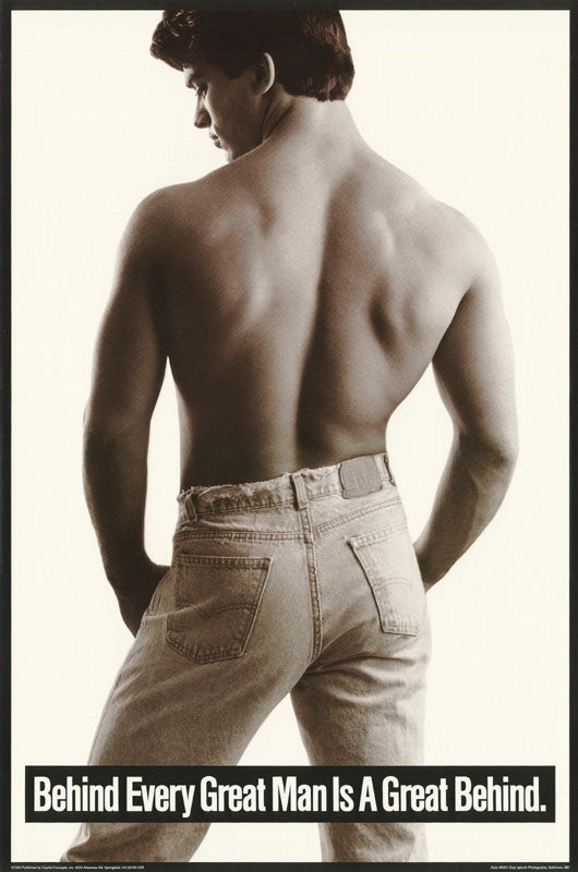 M-MODEL - BEHIND EVERY GREAT MAN is a GREAT BEHIND - POSTER LW15X