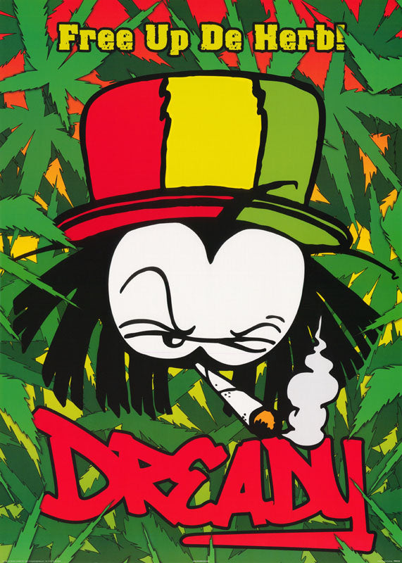 MJ-DREADY-FREE UP DE HERB - POSTER RW4X