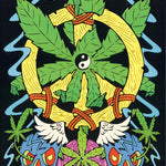 MJ HIGH TIMES FLOCKED POSTER