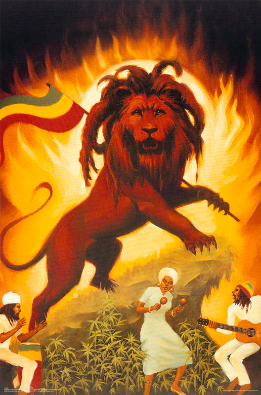 Jamaican lion POSTER