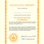 MJ - MARIJUANA PERMIT - POSTER LC2S