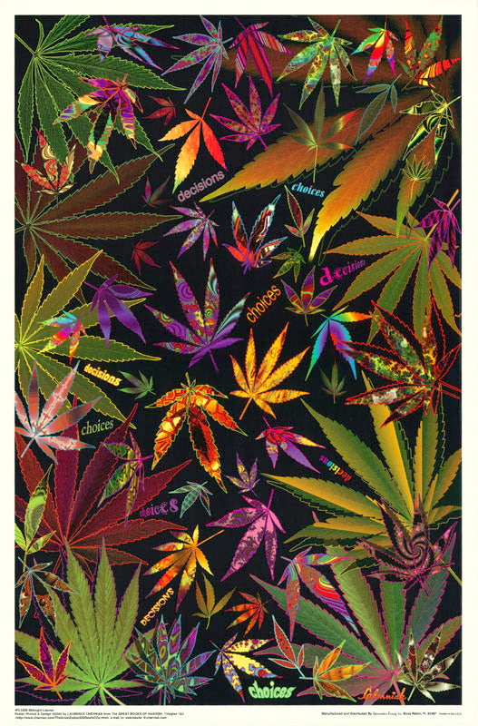 MJ - MIDNIGHT LEAVES - POSTER LC1S