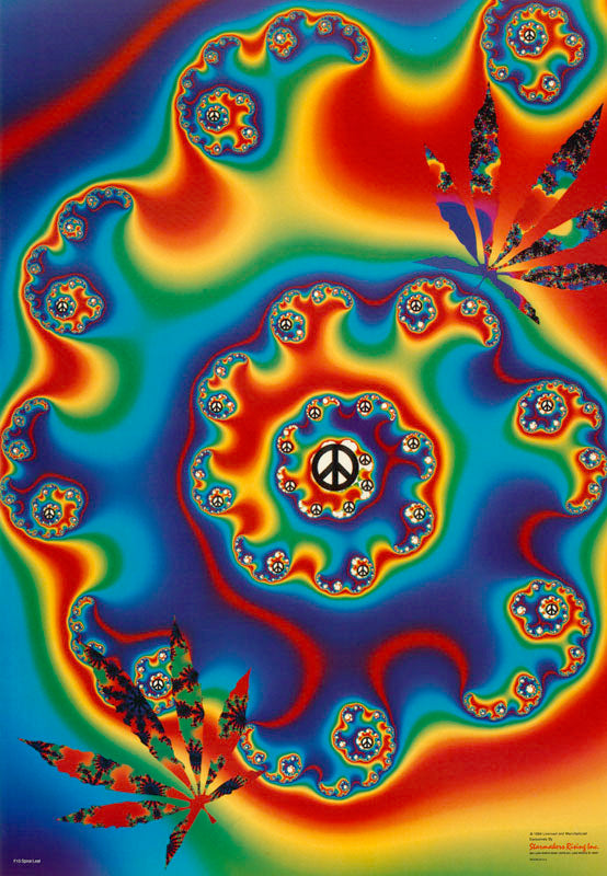 MJ - SPIRAL LEAF - POSTER BW2i