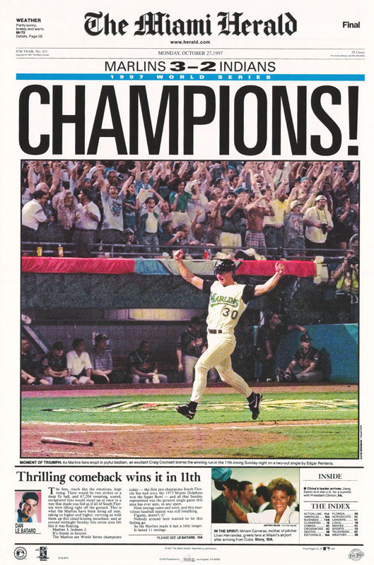 MLB - MARLINS WS CHAMPS - 1003 RC1T