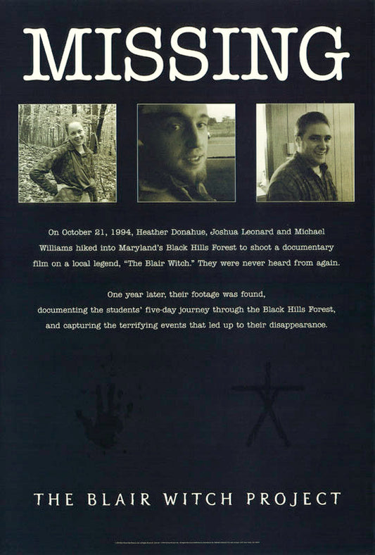 MOVIE-BLAIR WITCH PROJECT-MISSING - POSTER RW18Y
