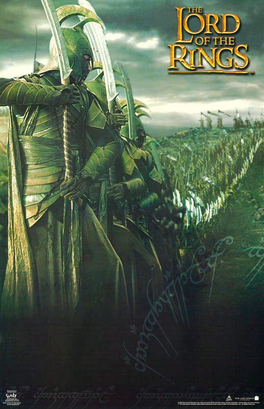 MOVIE - LORD of the RINGS - ELVEN WARRIORS - POSTER BW3D