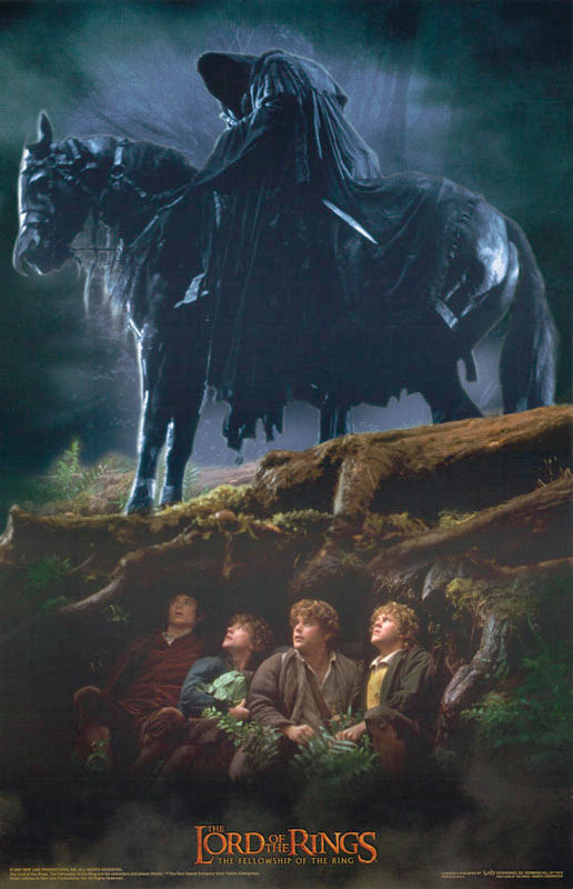 MOVIE - LORD of the RINGS-HOBBITS-RINGWRAITHS - POSTER FW1H