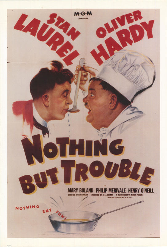 NOTHING BUT TROUBLE POSTER
