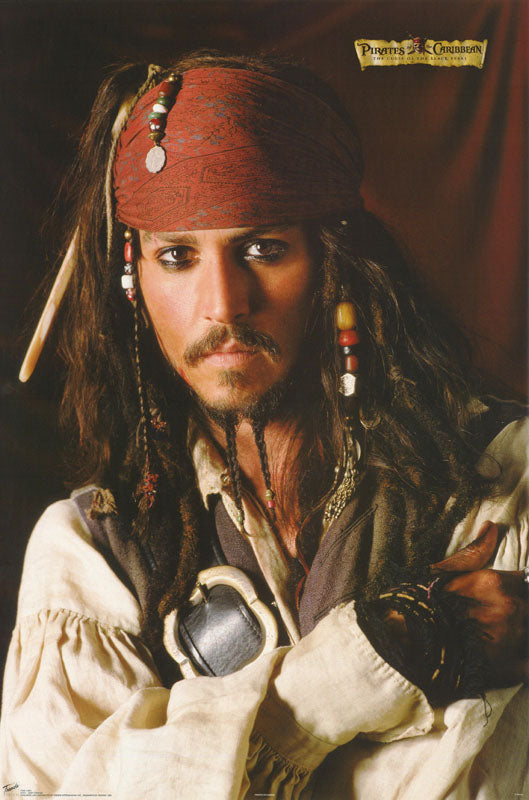 MOVIE - PIRATES of the CARIBBEAN-DEPP PORTRAIT - POSTER LW9S/STORAGE