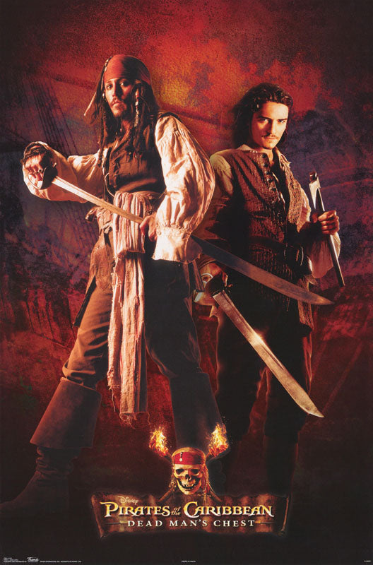 MOVIE - POTC2 - DEADMAN'S CHEST JACK & WILL - 8720 POSTER RC7E/STORAGE