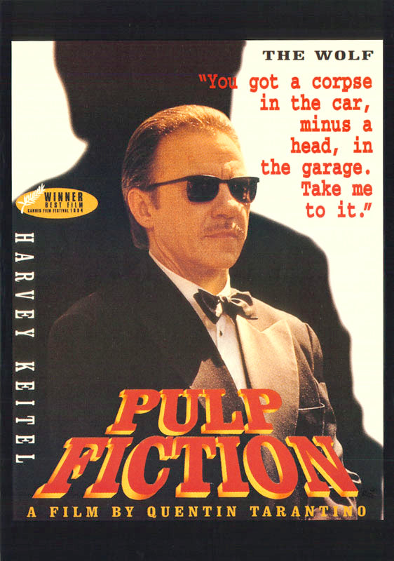 MOVIE - PULP FICTION -THE WOLF-HARVEY KEITEL - POSTER FRONT
