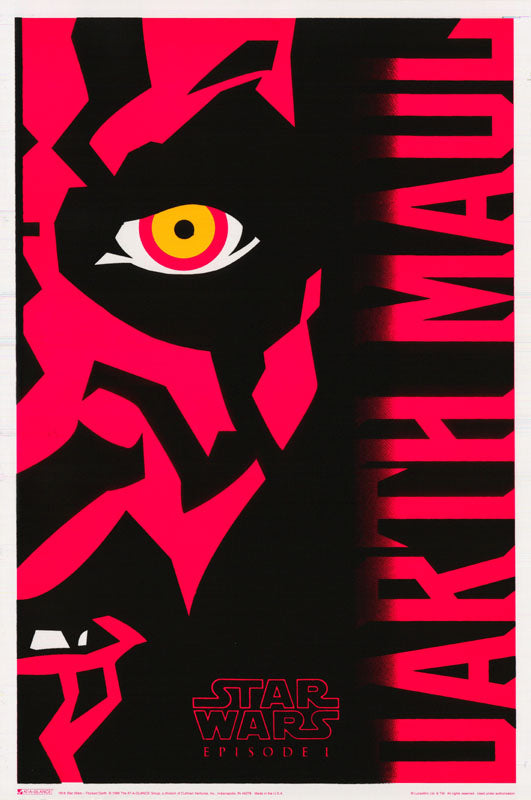 MOVIE - STAR WARS-DARTH MAUL-flocked POSTER - LC2A/E