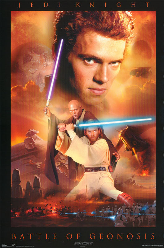 MOVIE - STAR WARS-JEDI KNIGHT-BATTLE of GEONOSIS POSTER - RC5A&B