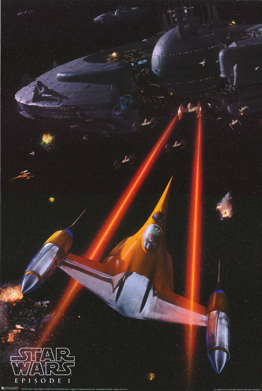 MOVIE - STAR WARS-SPACE BATTLE EPISODE I POSTER -LW8L