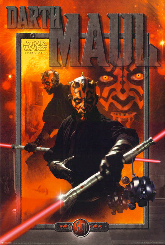 MOVIE - STAR WARS EPISODE 1- DARTH MAUL POSTER -  RW13M