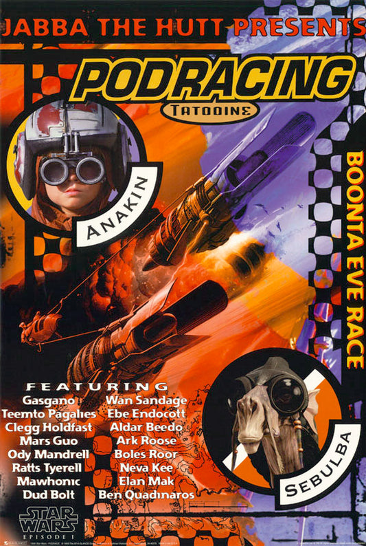 MOVIE - STAR WARS EPISODE 1-PODRACE POSTER - RW11V