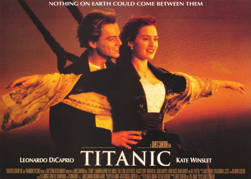 MOVIE - TITANIC-NOTHING on EARTH COULD COME BETWEEN THEM - POSTER LW17V