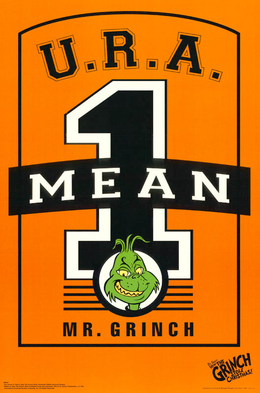 MOVIE - U.R.A. MEAN ONE MR. GRINCH - POSTER RC9-O