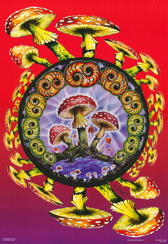 MUSHROOM flocked  - FLOCKED POSTER LC4H