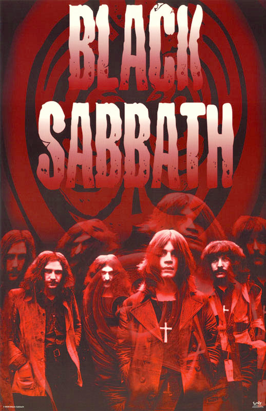 MUSIC - BLACK SABBATH (red) -POSTER RW5J
