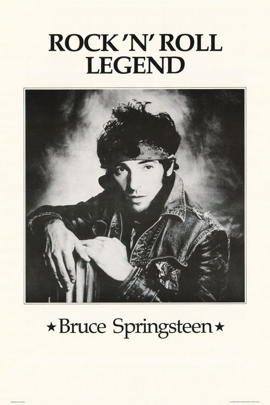 MUSIC - BRUCE SPRINGSTEIN -ROCK & ROLL LEGEND - POSTER RC7E