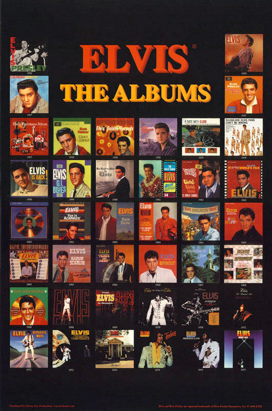 ELVIS PRESLEY THE ALBUMS POSTER