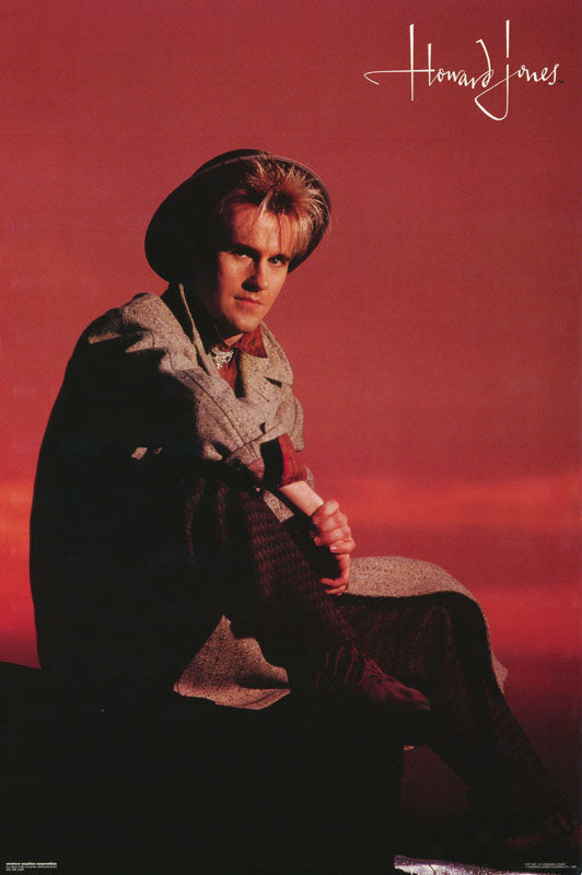 MUSIC - HOWARD JONES-sitting-coat & hat - 115 POSTER RC5C