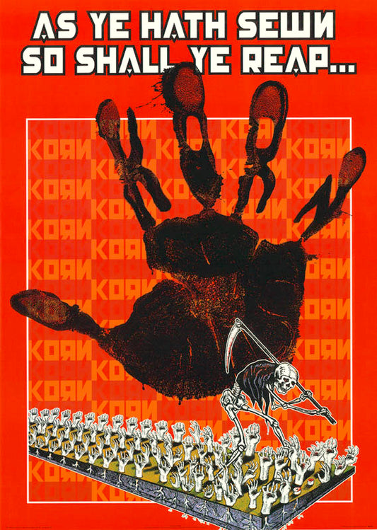 MUSIC - KORN -AS YE has SEWN - POSTER RW20R