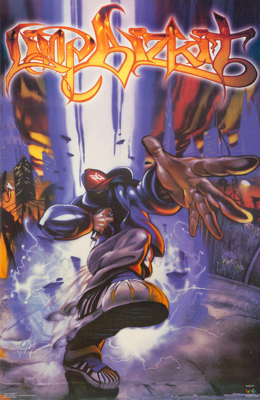MUSIC - LIMP BIZKIT (cartoon figure) - POSTER BW1A