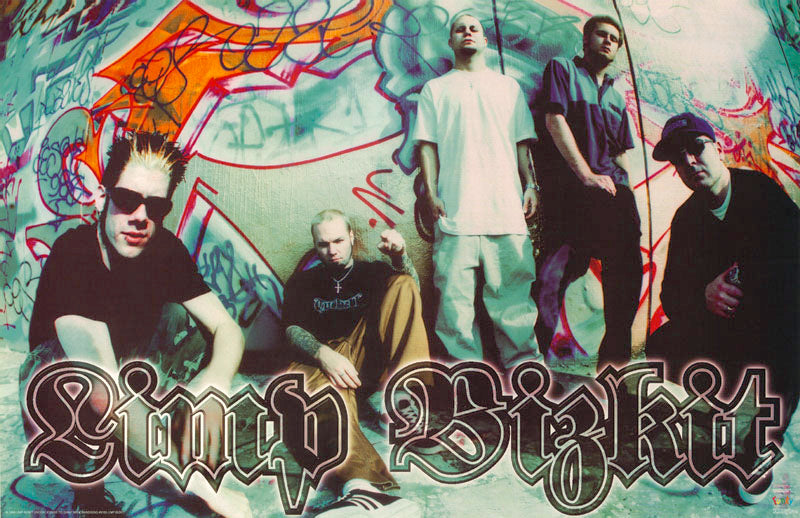 MUSIC - LIMP BIZKIT (graffiti wall) - POSTER BW2A
