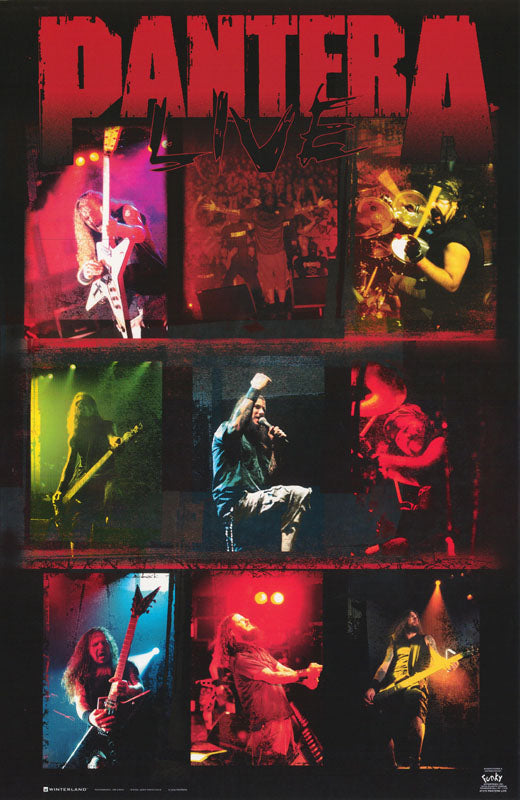 MUSIC - PANTERA-LIVE POSTER RW3K