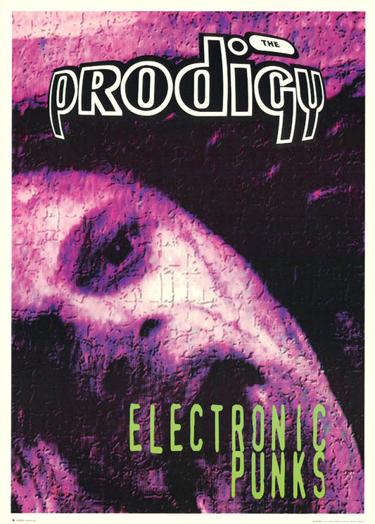 MUSIC-PRODIGY-ELECTRONIC PUNKS 1995 VINTAGE- POSTER RW18T
