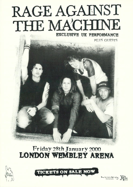 MUSIC - RAGE AGAINST the MACHINE-LONDON 2000 - POSTER RW20X