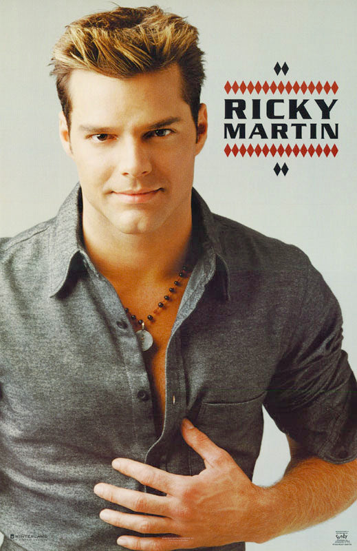 MUSIC - RICKY MARTIN (gray shirt) - POSTER LW23M